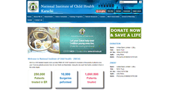 Desktop Screenshot of nich.edu.pk
