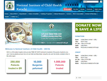 Tablet Screenshot of nich.edu.pk